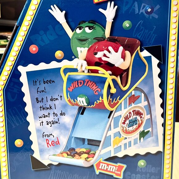 M&M's WILD THING ROLLER COASTER DISPENSER Candy M&M Red/Green Characters 2nd ed - Picture 8 of 16
